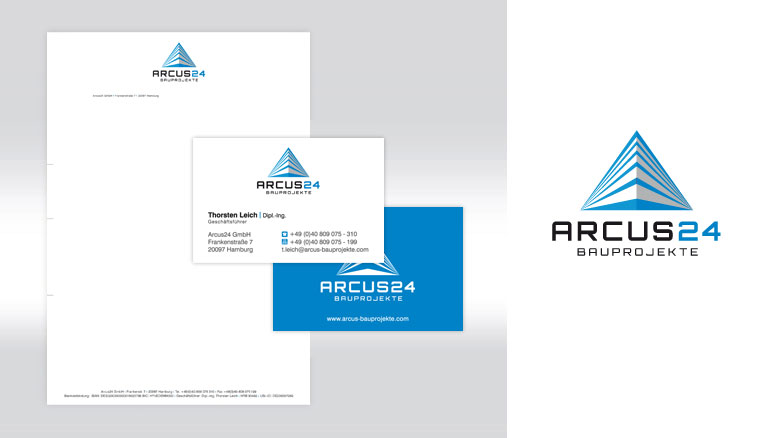 Logo Design, Corporate Design, CI Arcus24 GmbH