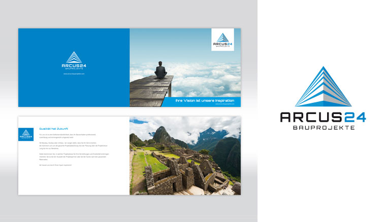 Image Broschüre, Corporate Design, CI Arcus24 GmbH