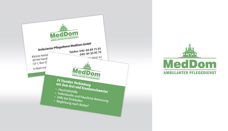 Meddom GmbH, Logo Design, Corporate Design